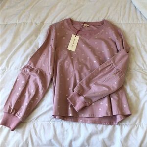 Anthropologie solitaire top NWT